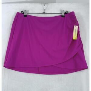 Summersalt The Ruched Swim Skirt Pink Wrap NWT Womens Large NWT